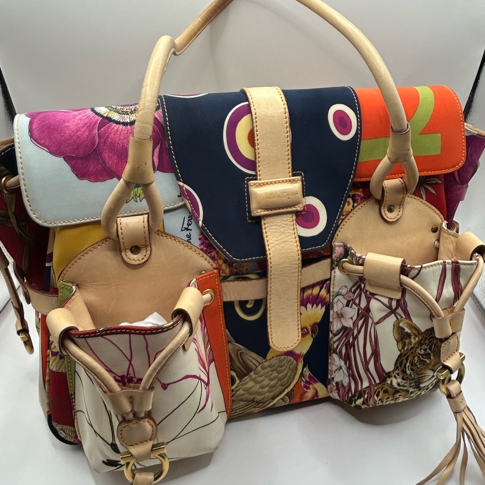Salvatore Ferragamo Fiera Printed Bag